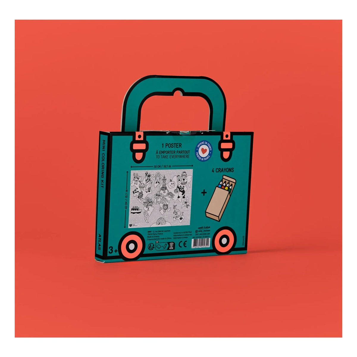 Omy - Atlas mini coloring set