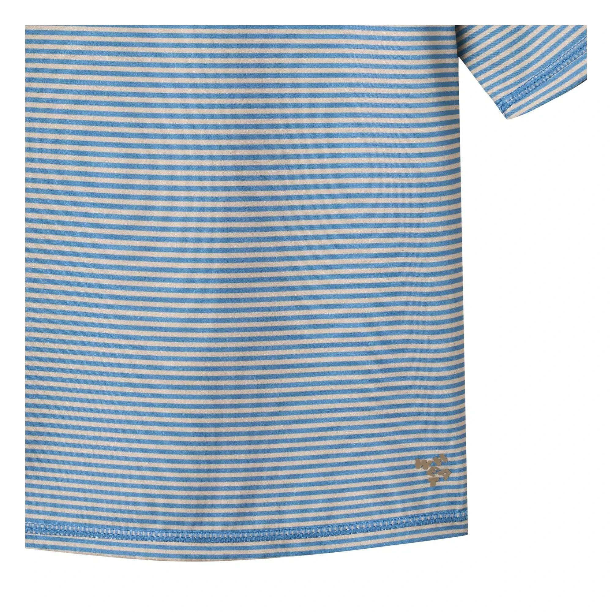 Wheat - Jackie Striped UV Resistant Swim T-Shirt Recycled Fibers | Light Blue