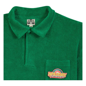 Bonton - Livio apple terry polo shirt | Emerald green