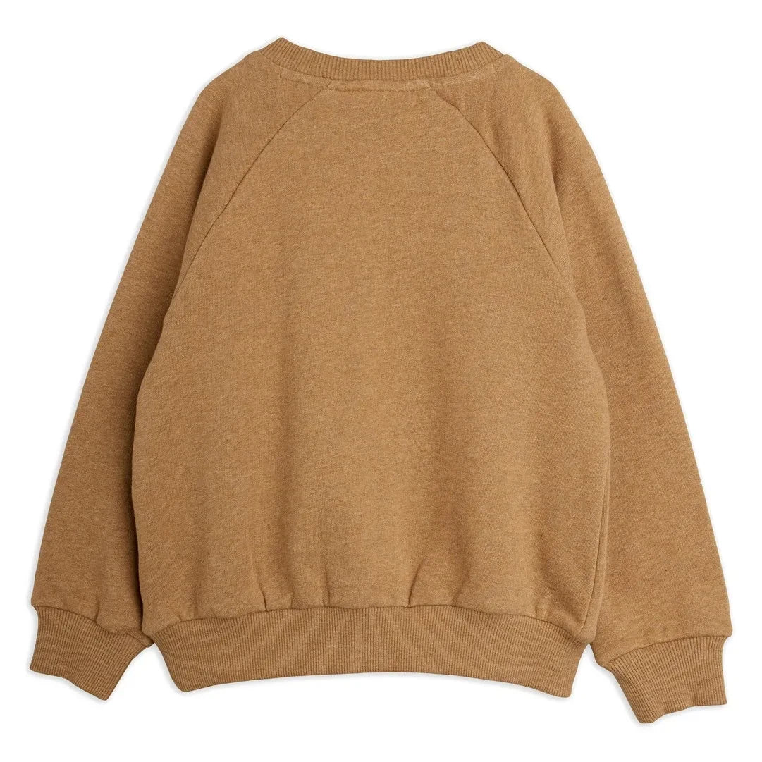 Mini Rodini - Panther organik pamuk sweatshirt | Kahverengi
