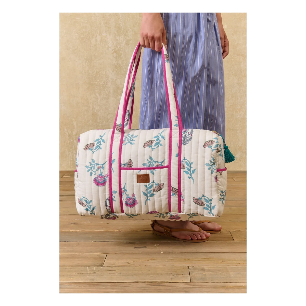 Louise Misha - 36h Bilbao bag in organic cotton | Ecru