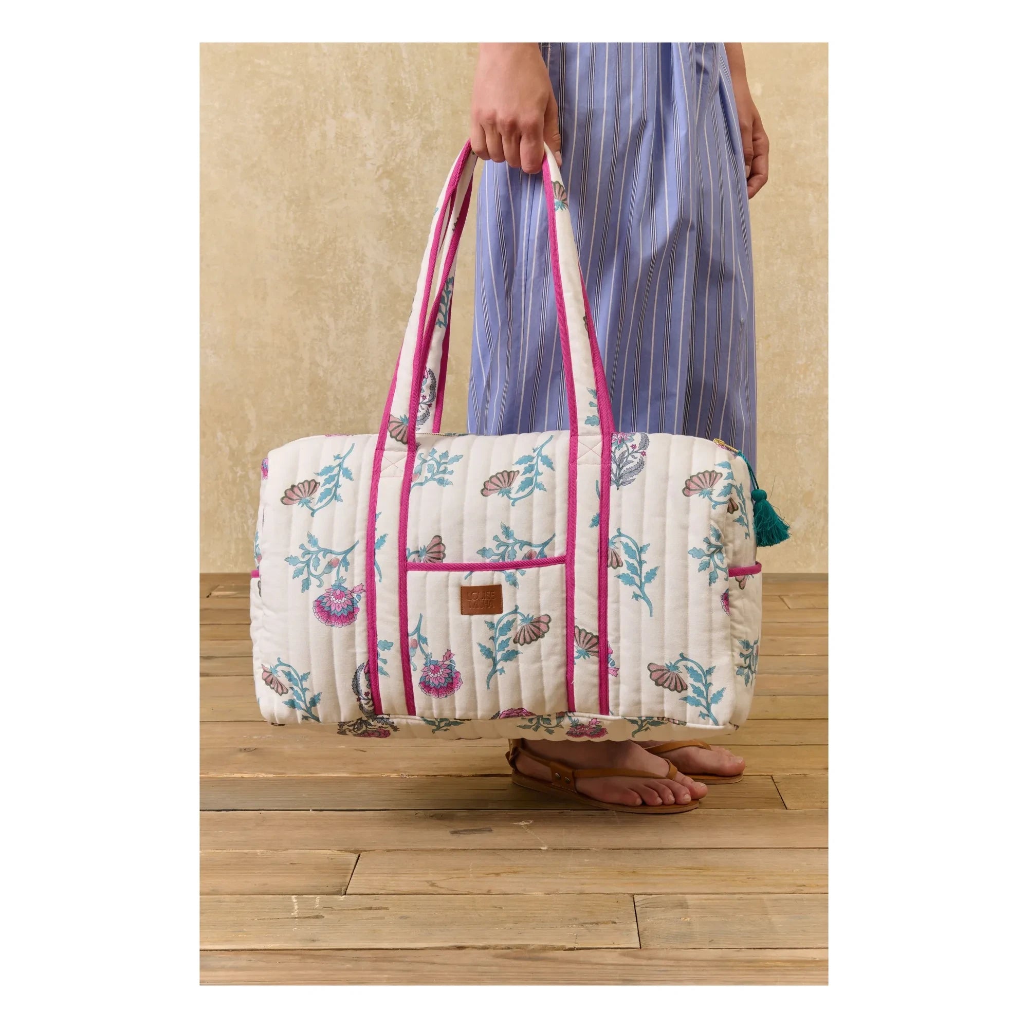 Louise Misha - 36h Bilbao bag in organic cotton | Ecru
