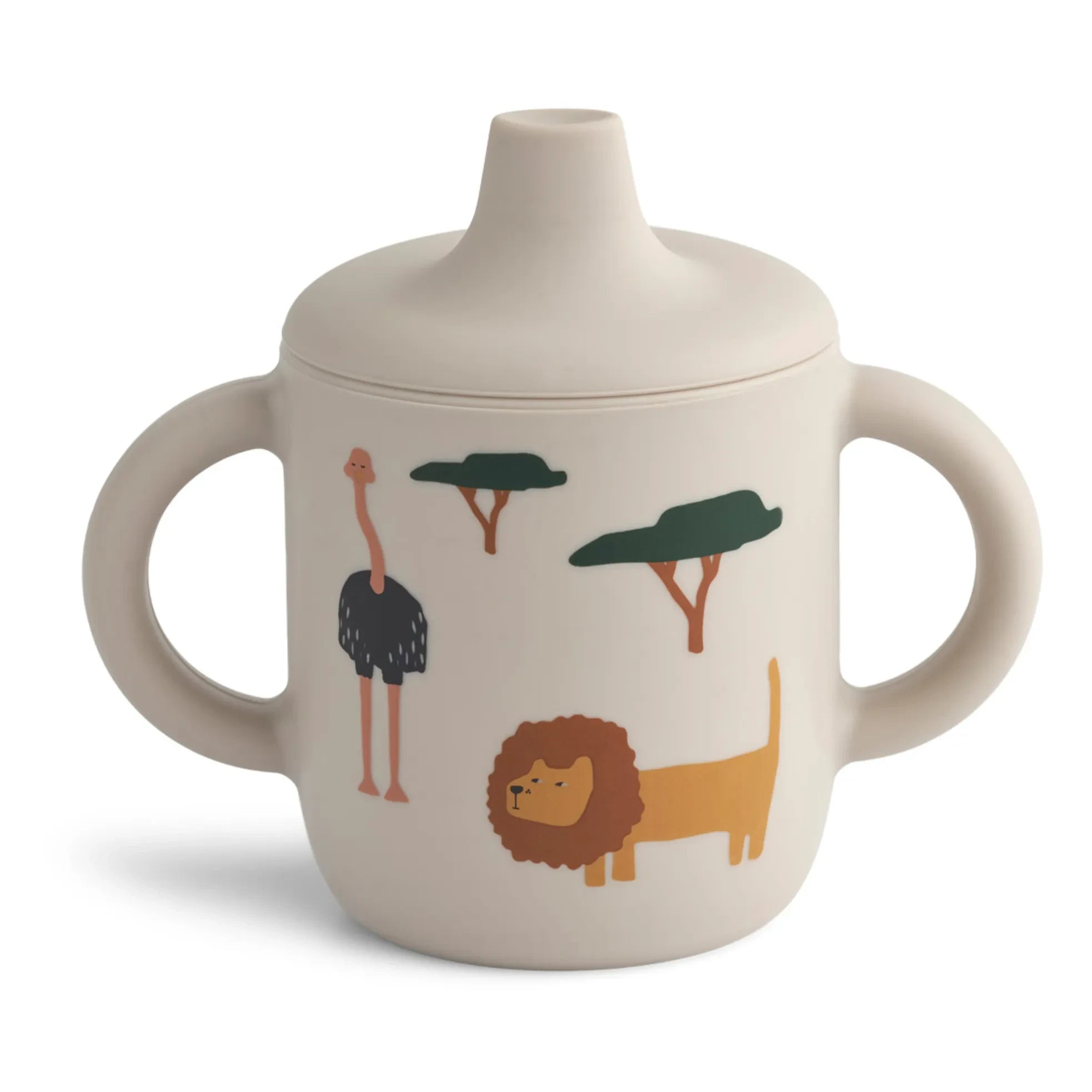 Liewood - Neil Silikon Öğrenme Bardağı | Safari kum karışımı