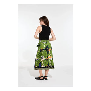 Mapoésie - Zoé Poppy Cotton Poplin Skirt | Dark Green