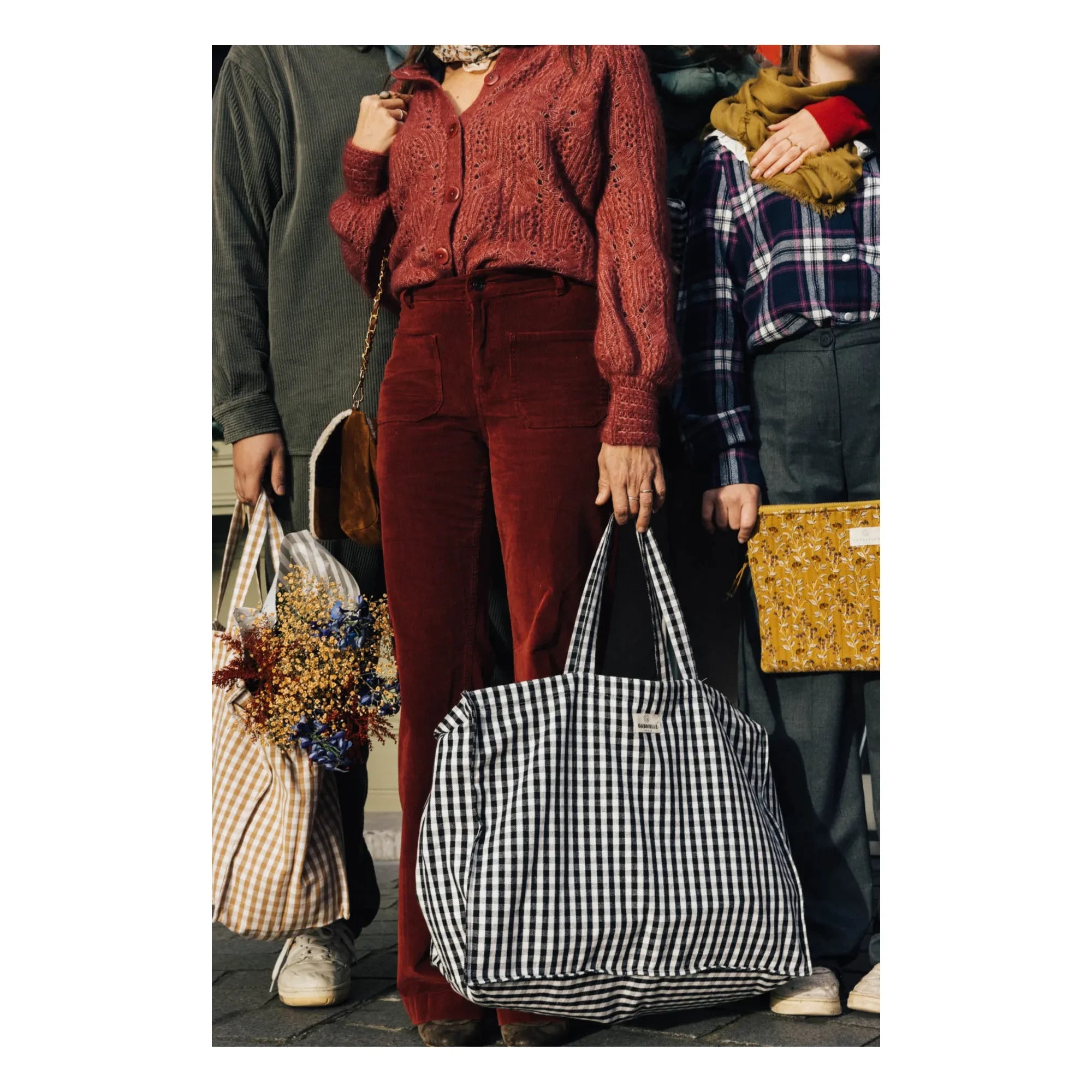 Gabrielle Paris - Gingham Evening Bag | Black