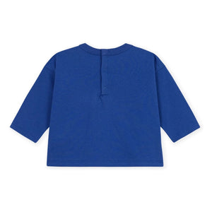 Petit Bateau - Organik pamuk tavşan tişört | Kraliyet mavisi