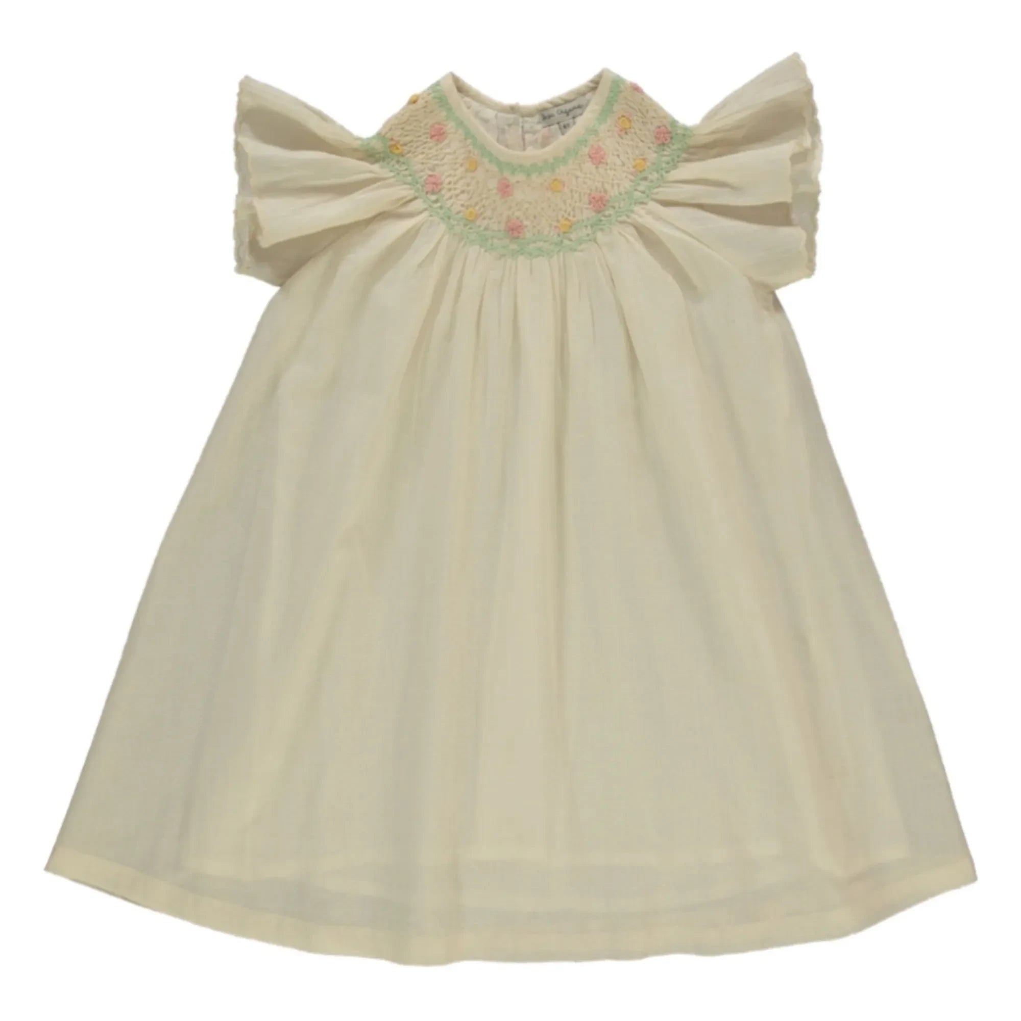 Bebe Organic - Luna Floral Gathered Dress | Ecru