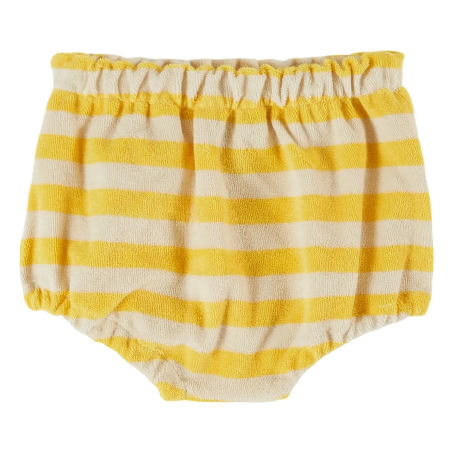 Emile et Ida - Sarı Çizgili Organik Pamuklu Havlu Bloomers