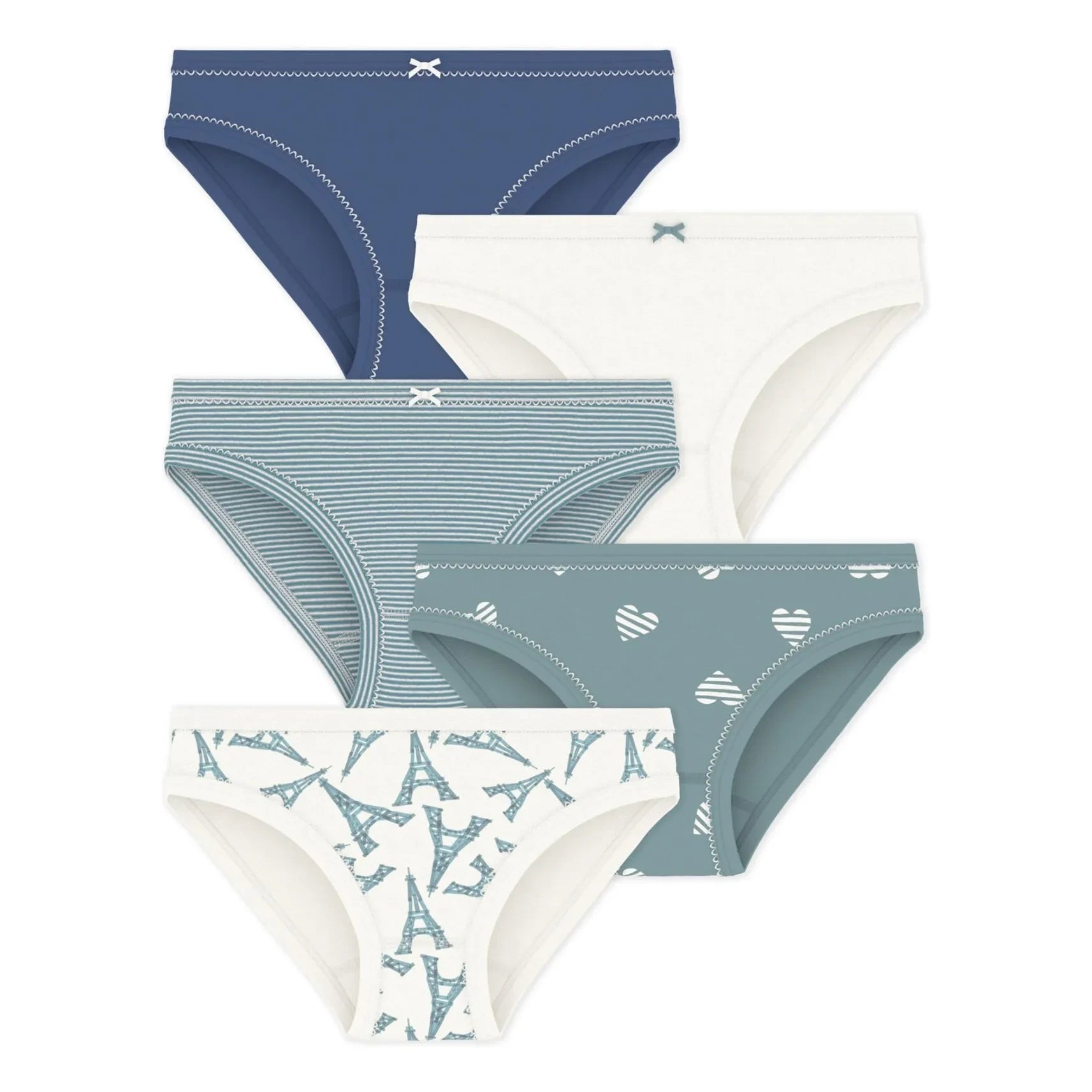 Petit Bateau - Pack of 5 Cotton Briefs Paris | Kil