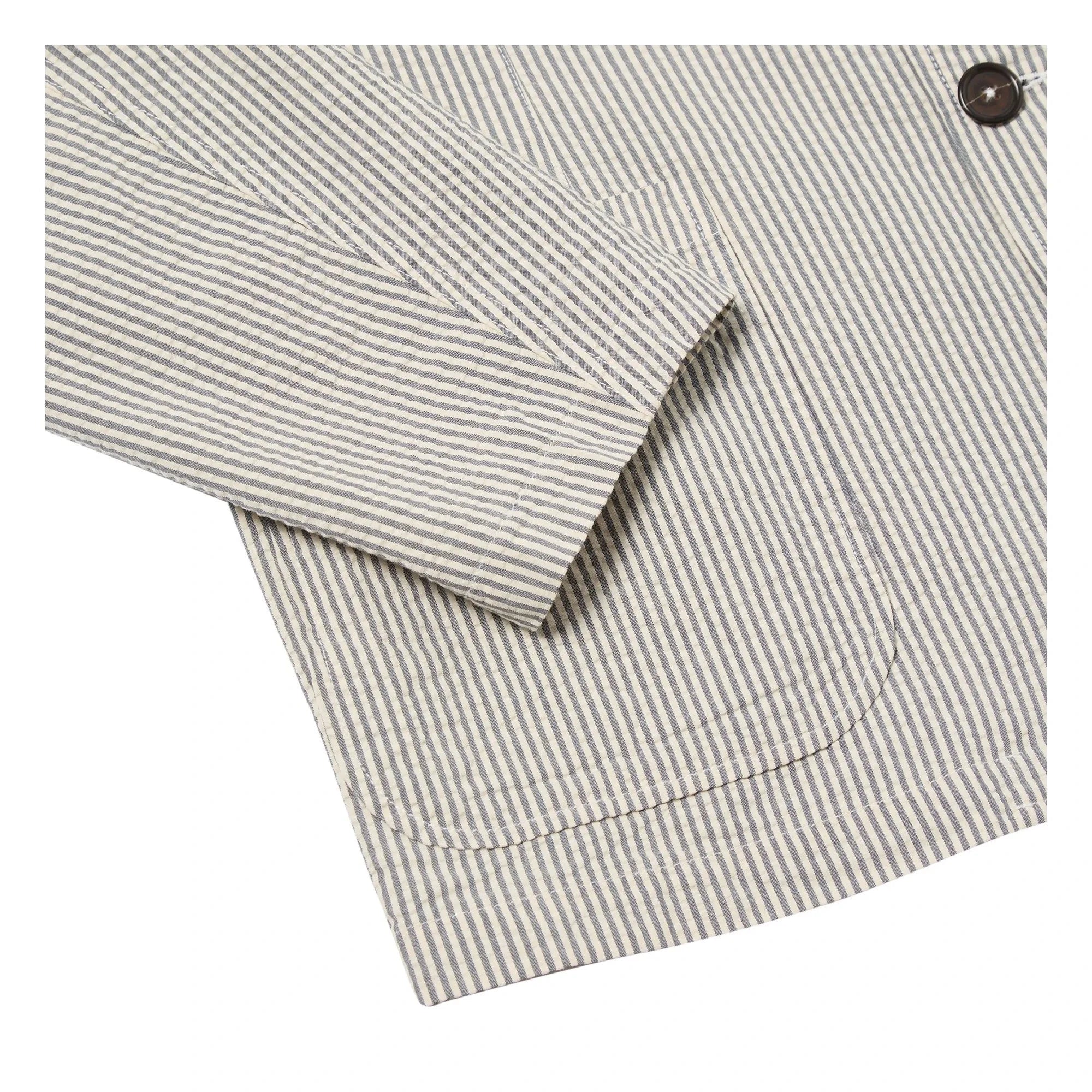 Universal Works - Striped Derby Jacket | Gray