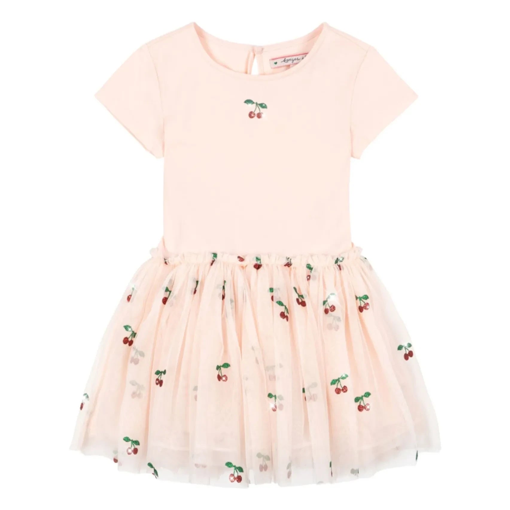 Konges Sløjd - Ballerina Cherries Tulle Dress | Pink