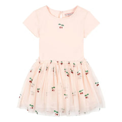 Konges Sløjd - Ballerina Cherries Tulle Dress | Pink