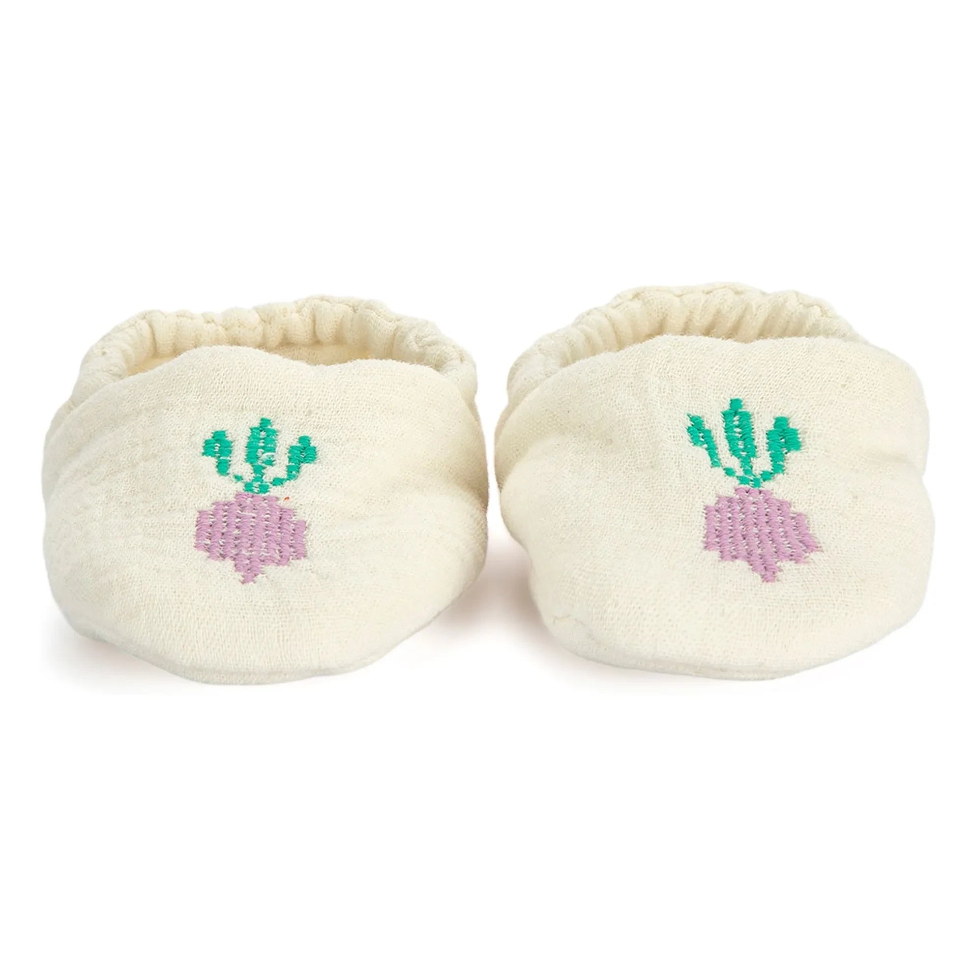 Bobo Choses - Organic Cotton Turnip Slippers | White