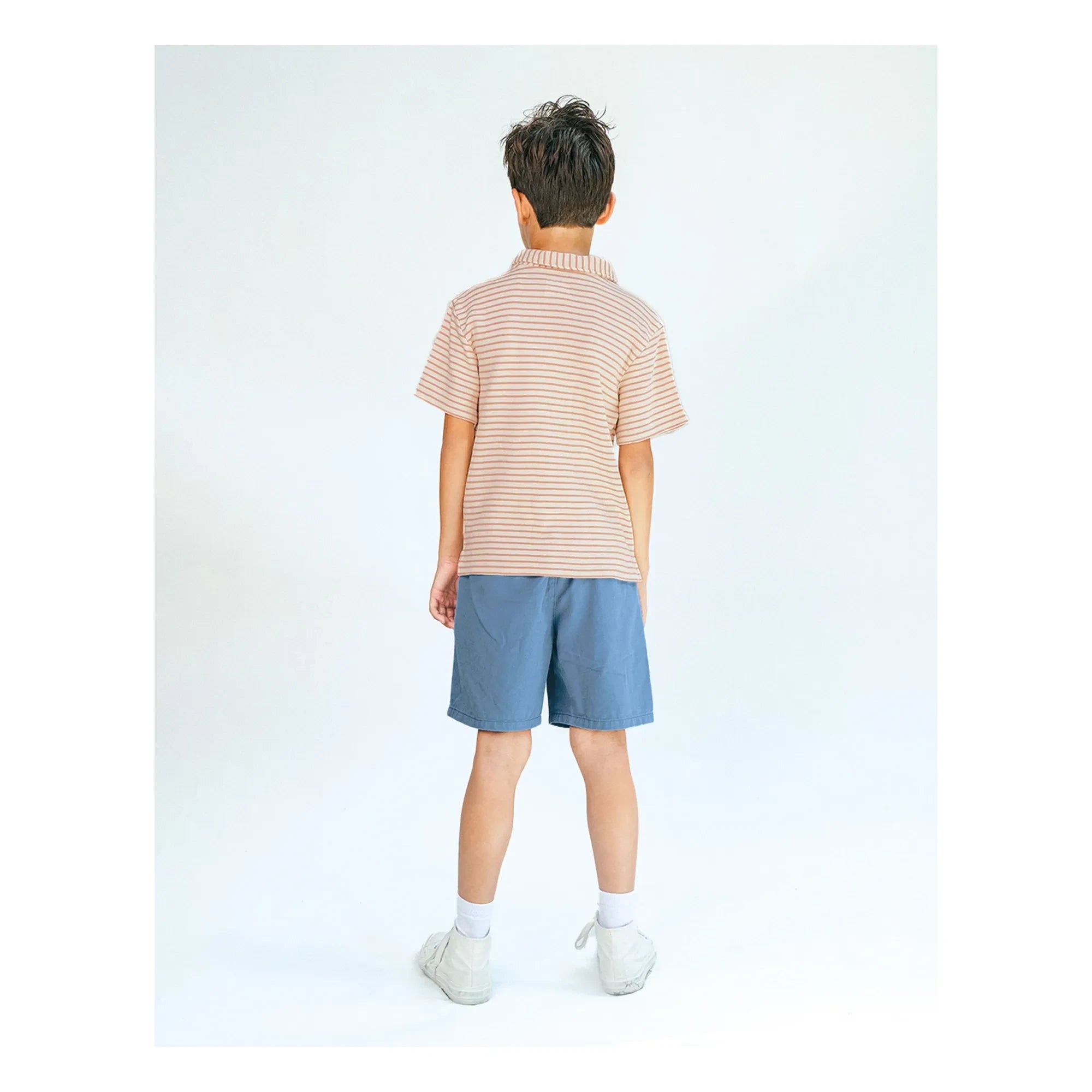 Gingersnaps - Polo Bruno Banana Striped Twill | Ecru