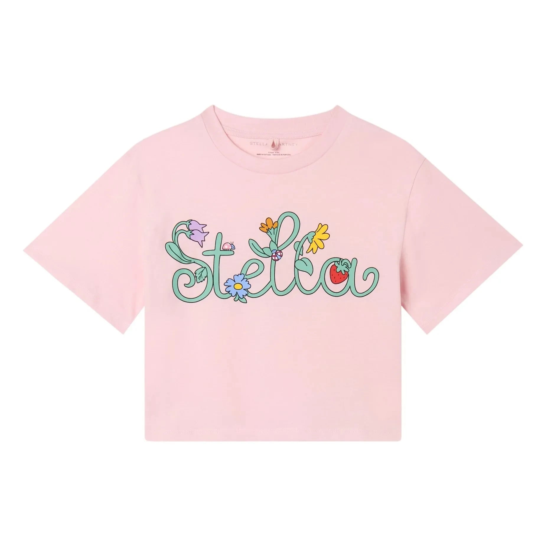 Stella McCartney Kids - Stella Organic Cotton Short T-Shirt | Pink