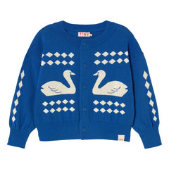 Tinycottons - Swans Cardigan | Blue