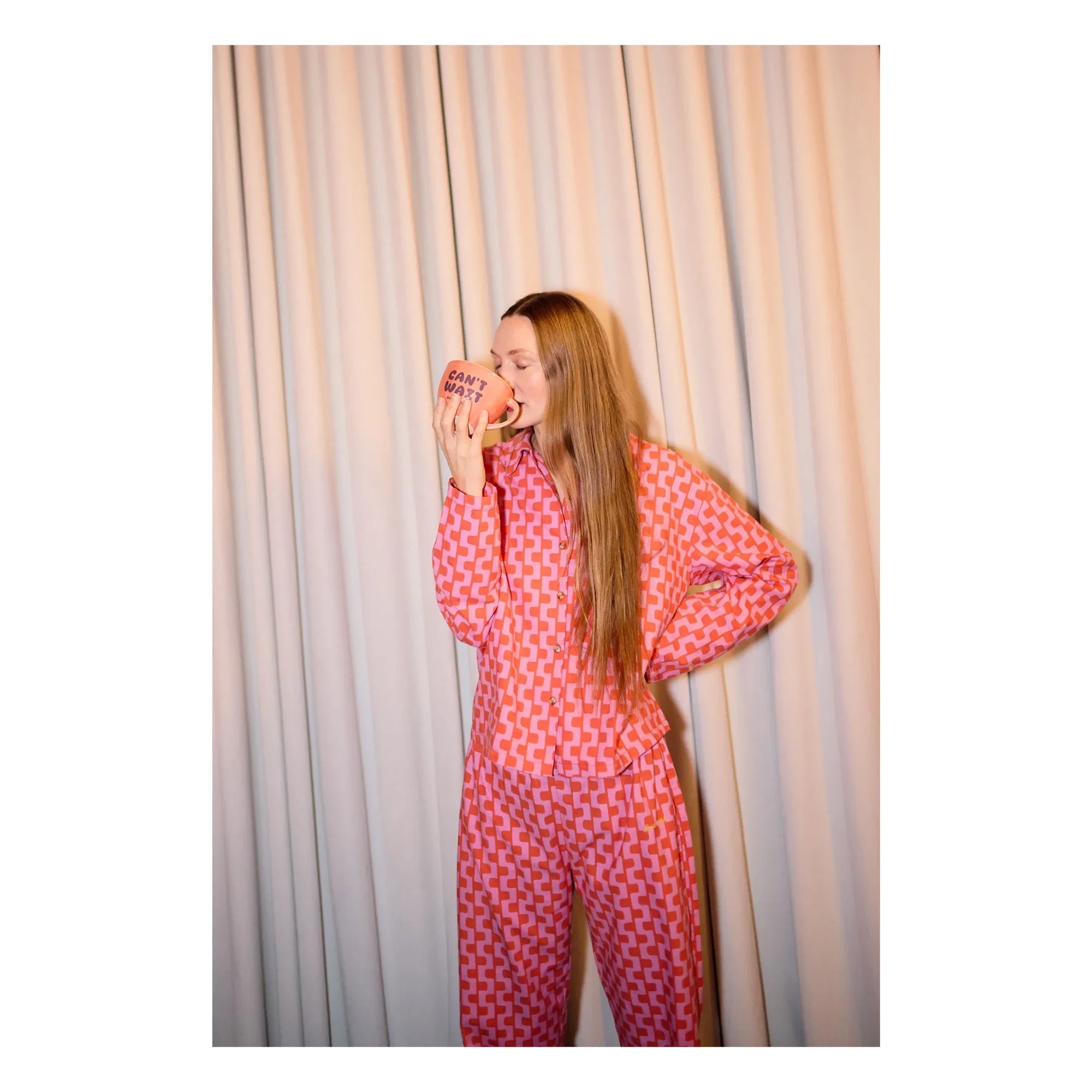 Bobo Choses - Organik Pamuklu Desenli Pijama - Kadın Koleksiyonu | Mor