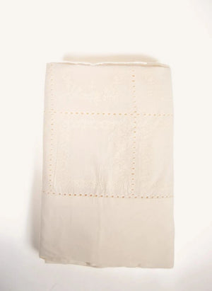 Olsson & Jensen - Eleonora Embroidered Tablecloth | Ecru