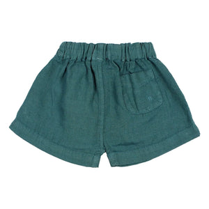 Búho - Linen Shorts | Peacock Blue