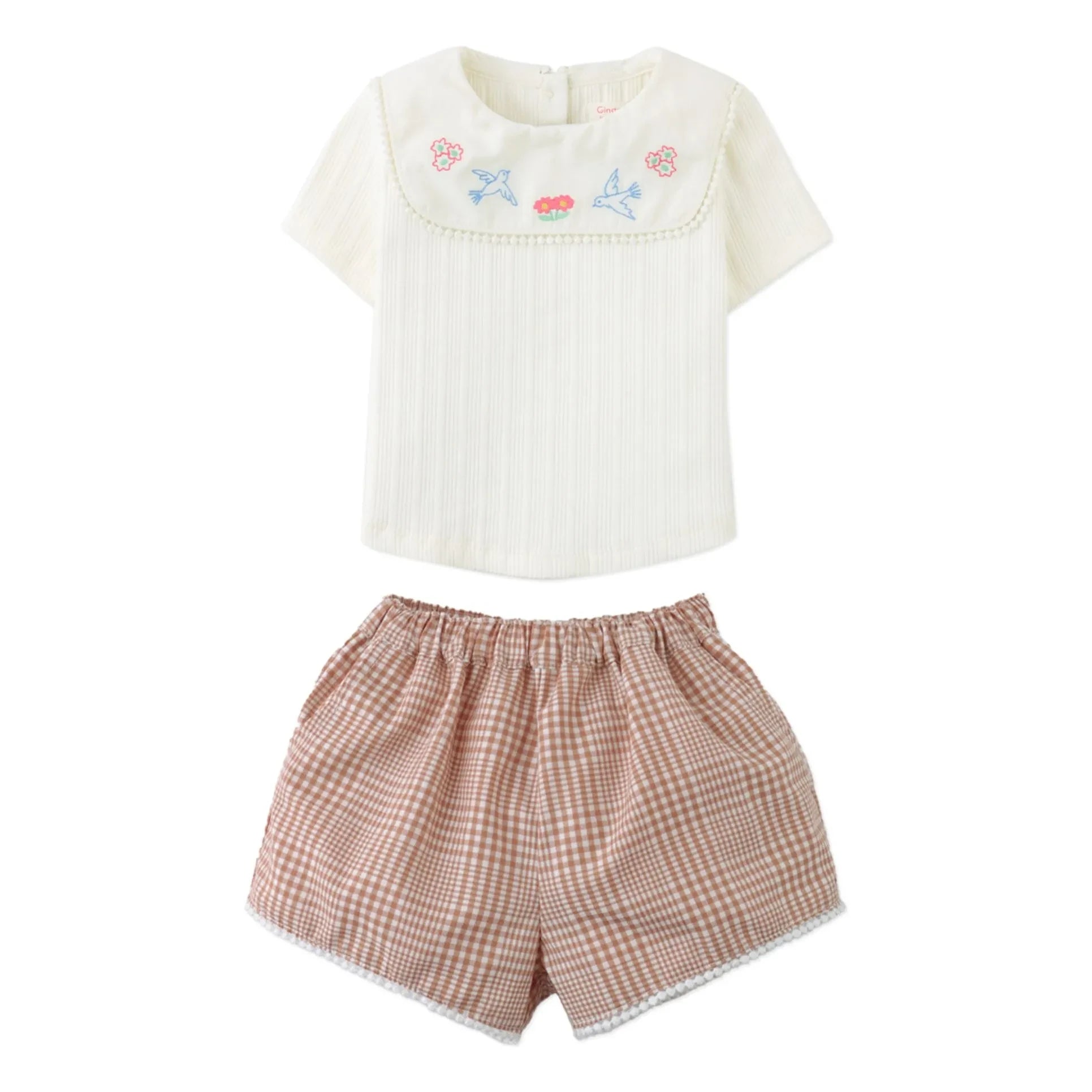 Gingersnaps - Jurin Top and Shorts Set | Ecru