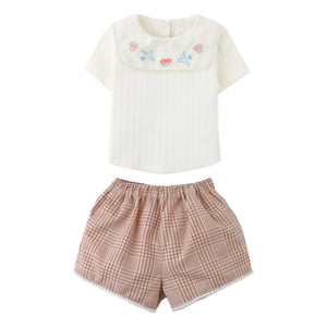 Gingersnaps - Jurin Top and Shorts Set | Ecru