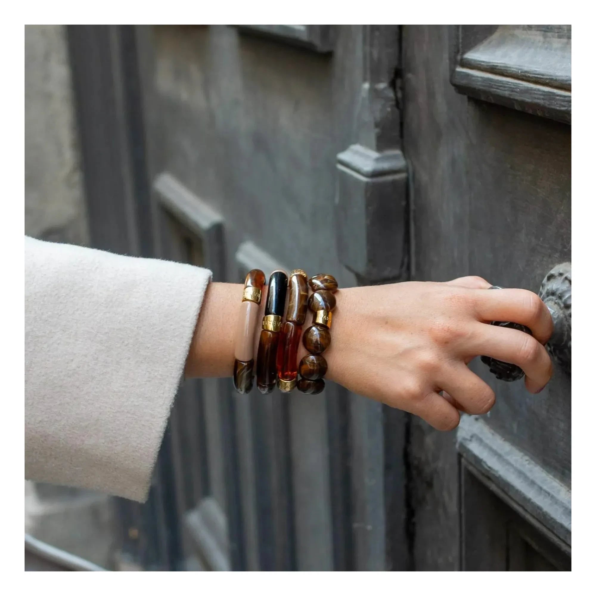 Parabaya - Moca 2 Bracelets | Brown