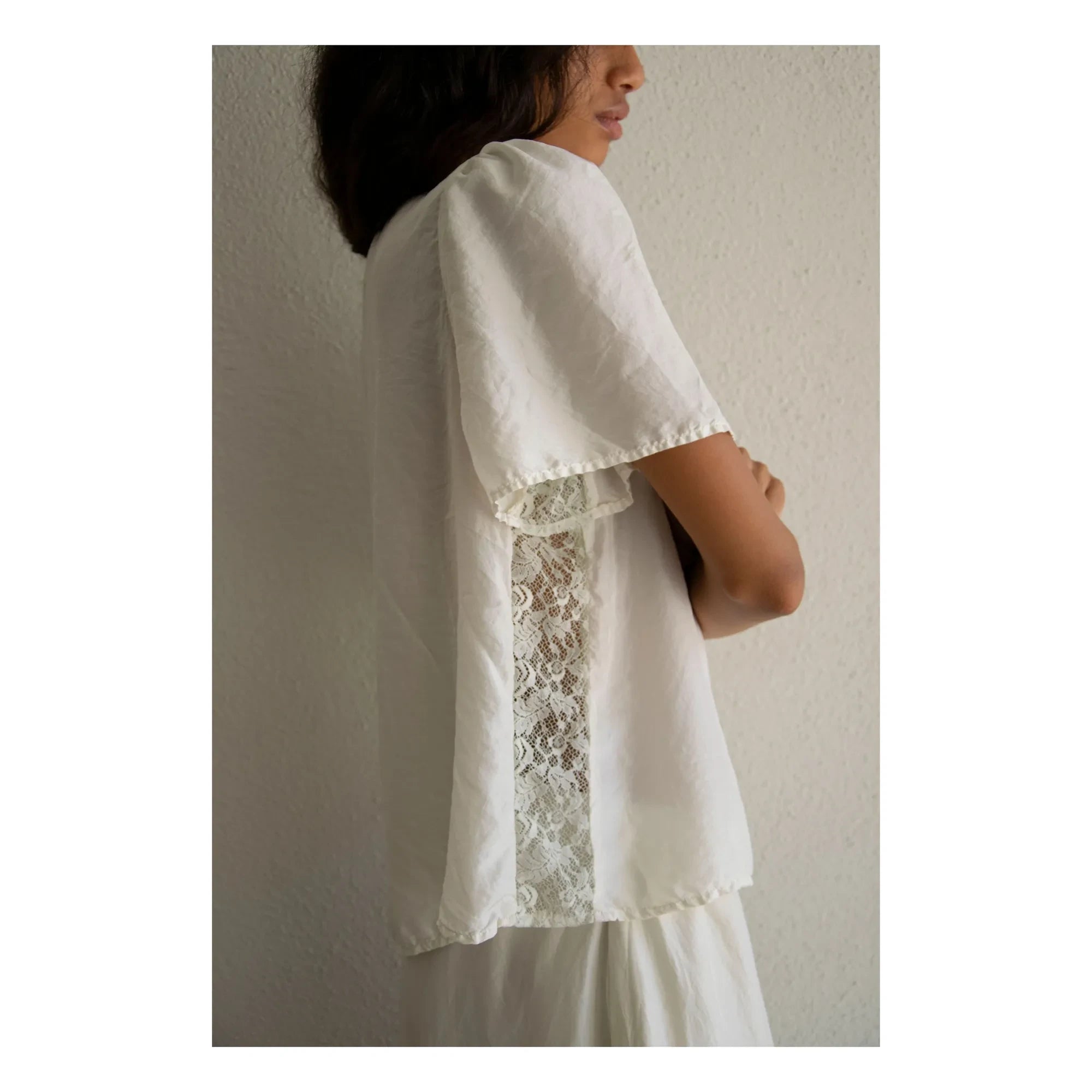 THEAVANT - Top La Fille Lace | White