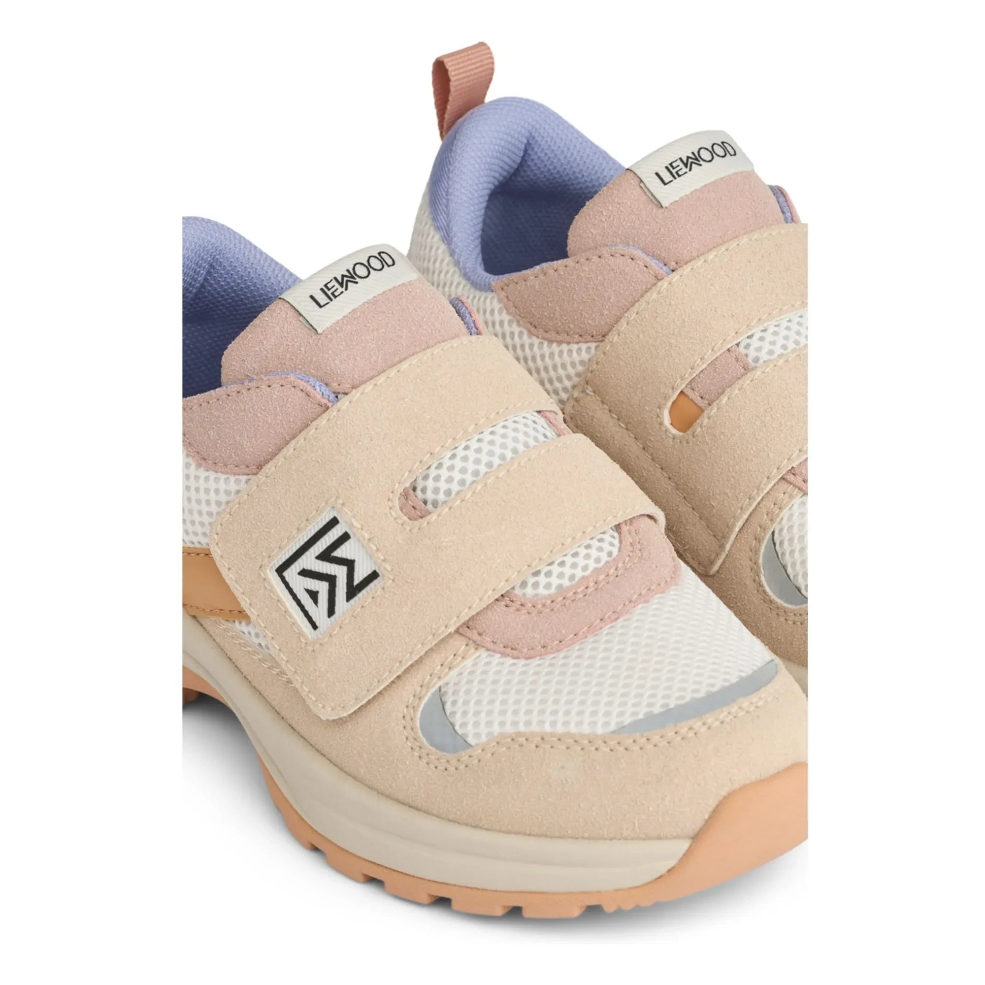 Liewood - Denisa Mesh Striped Sneakers | Pale Pink