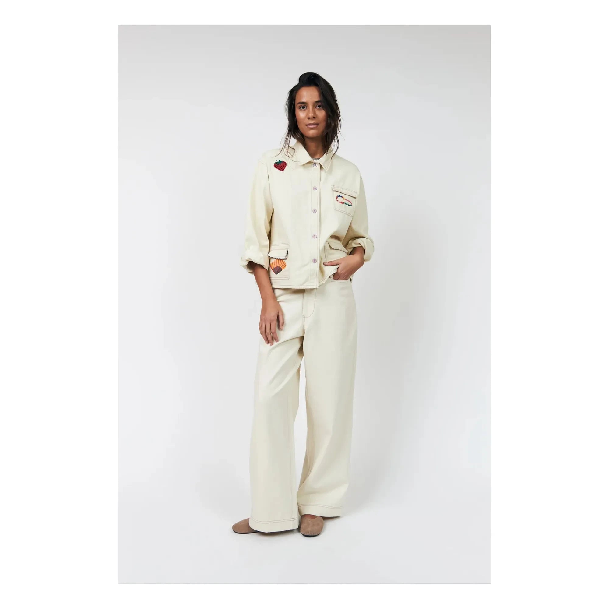 Lollys Laundry - April Pamuk ceket | Krem