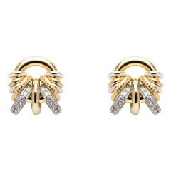 Sigal - Donut Baby Sparkling Earrings | Gold/Silver