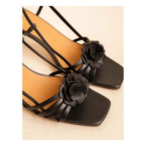 Bobbies - Luzia Leather Sandals | Black