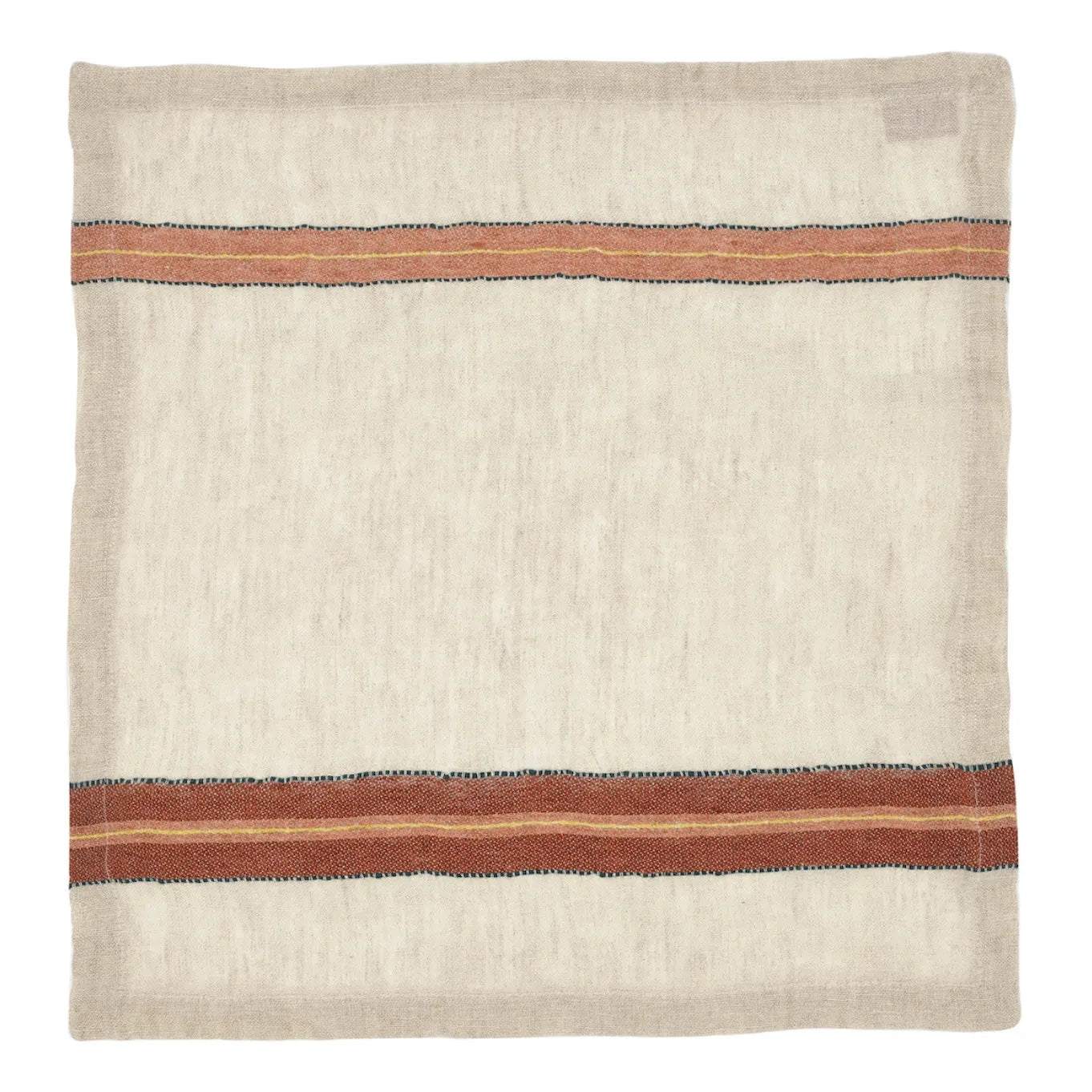 Libeco - Striped Tablecloth | Terracotta Red