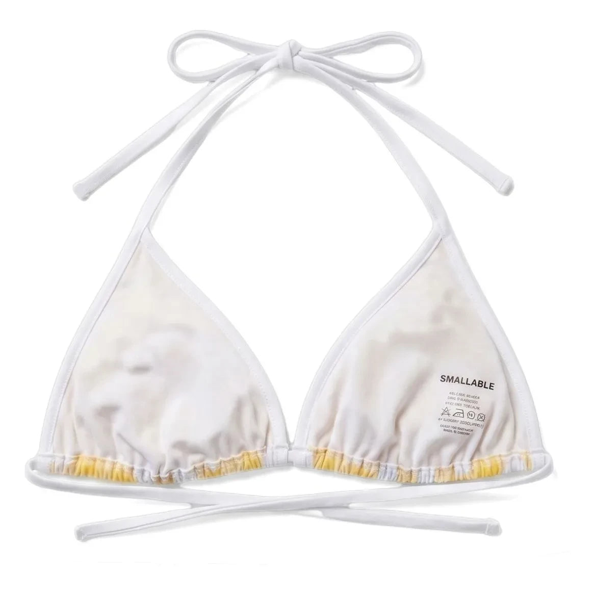 Smallable Woman - Elsa Plaid Bikini Top | Yellow