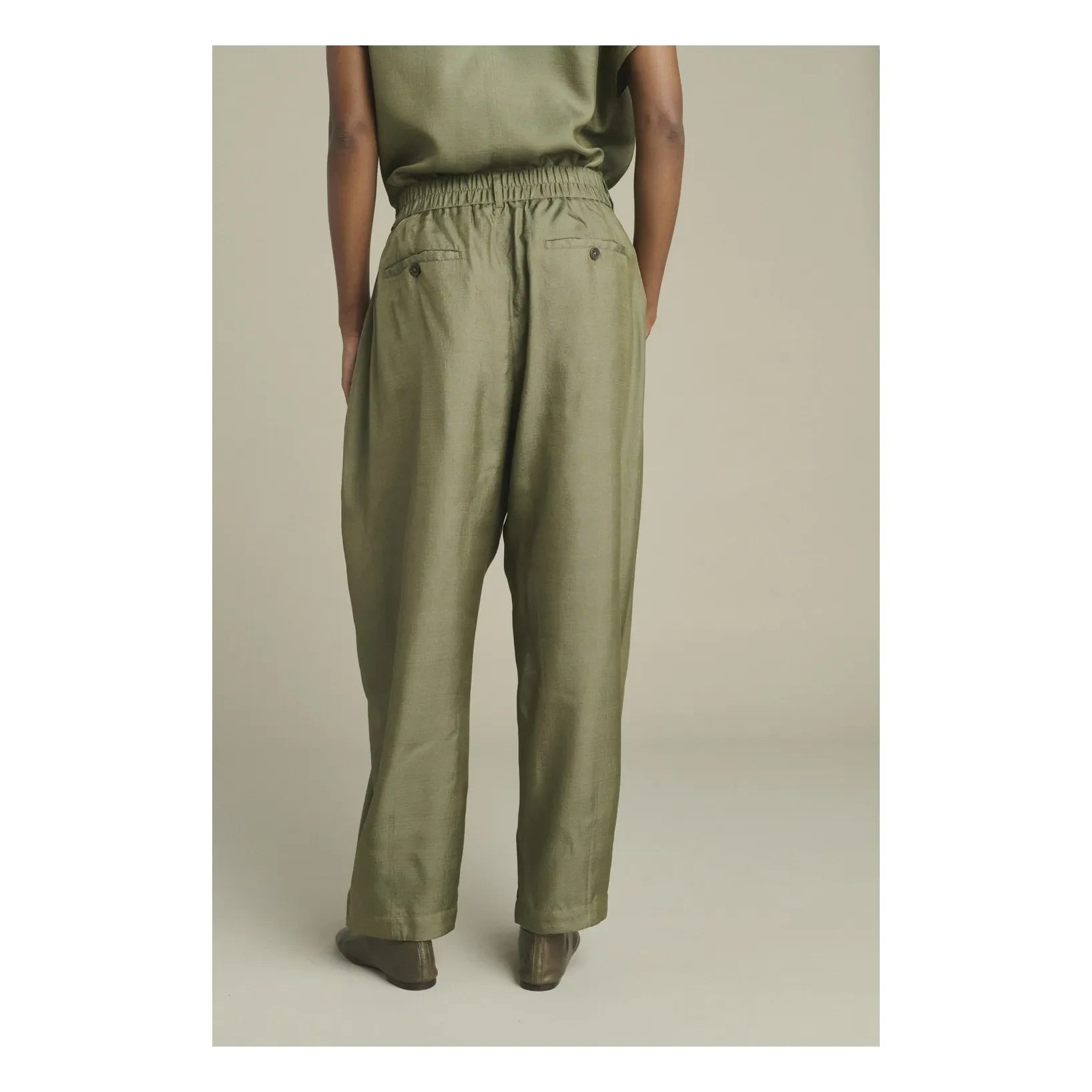 Soeur - Vernon Silk Trousers | Verdigris