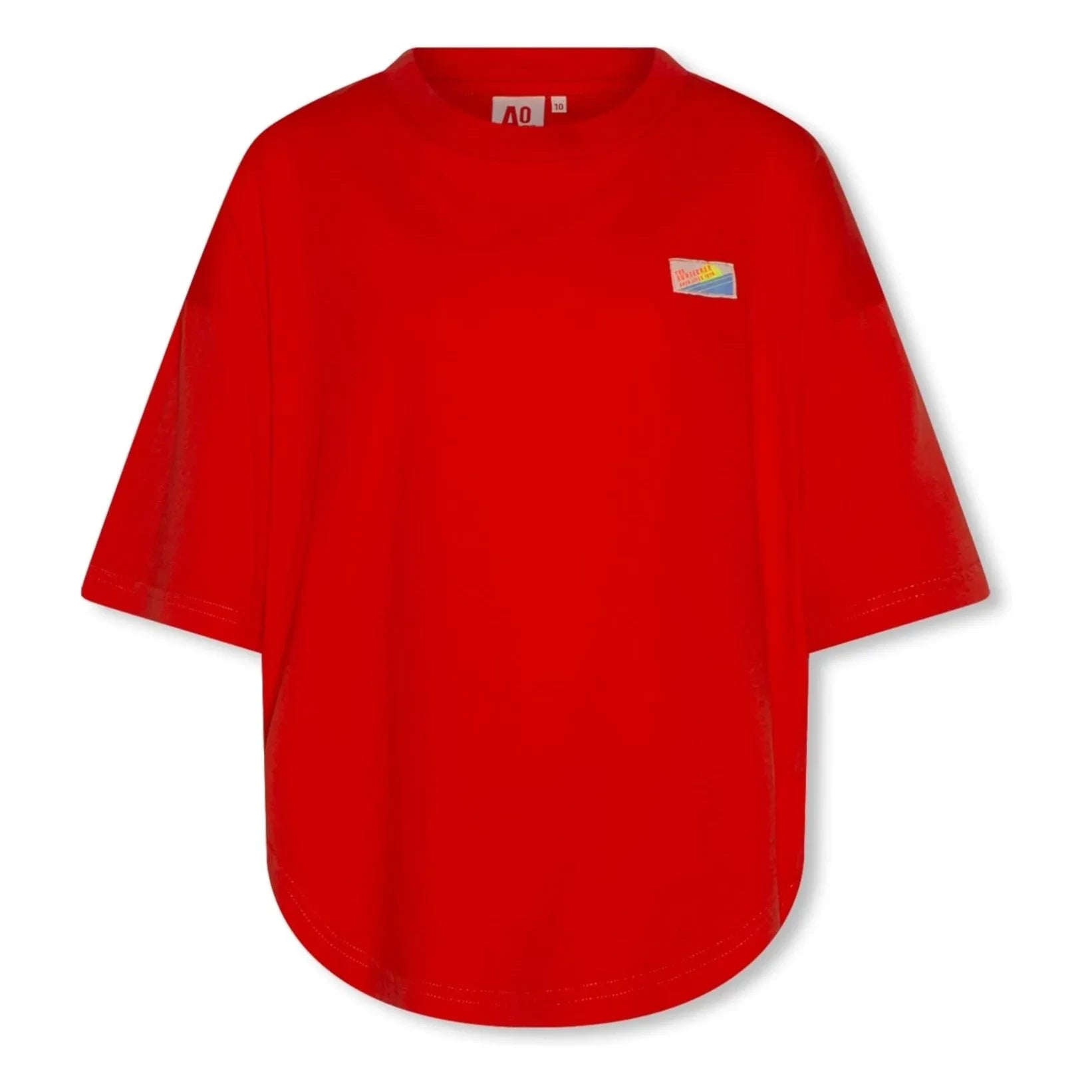 AO76 - Oversized T-shirt True Sunseeker Recycled Cotton | Red