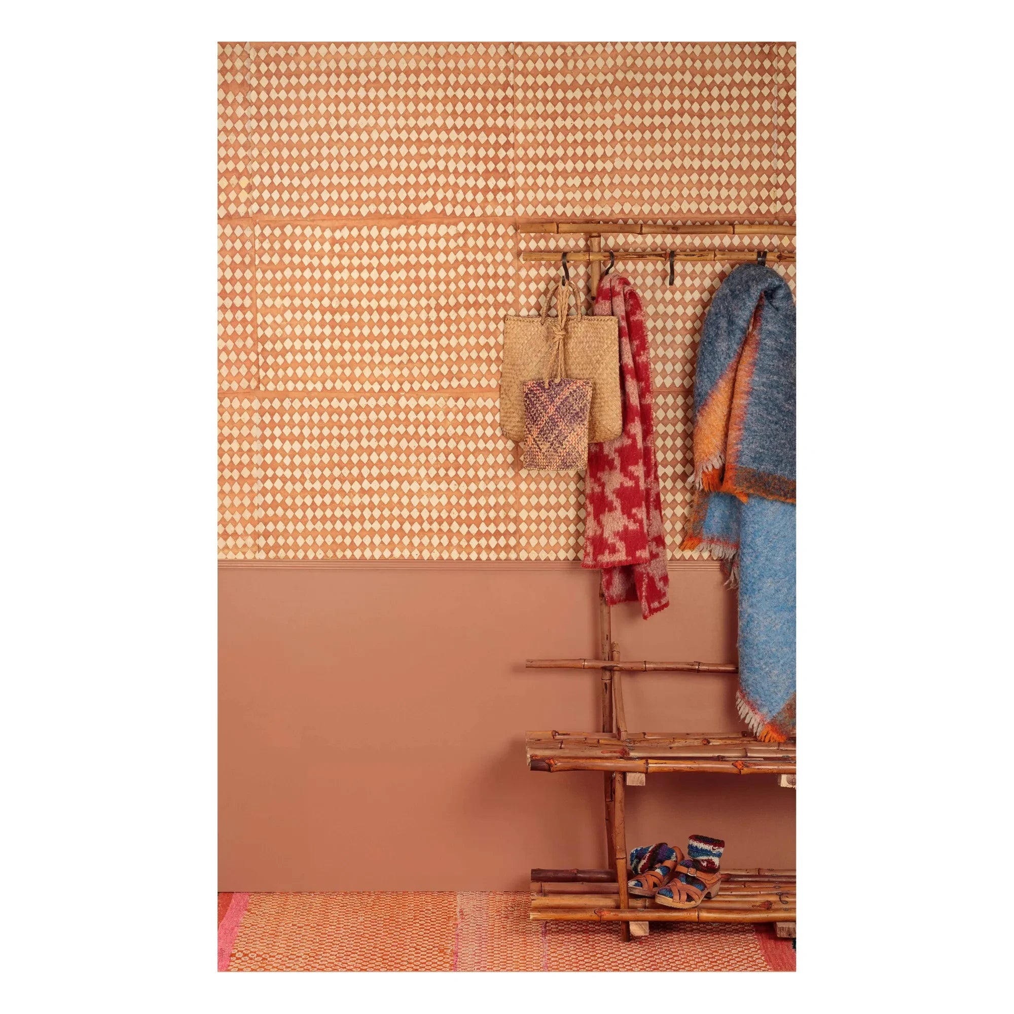 Le Monde Sauvage - Diamond Wallpaper - 12-Piece Set | Russet