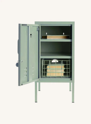 Mustard Made - Short Metal Nightstand | Sage