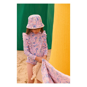 Louise Misha - Lajik Floral Organic Cotton Hat | Pink