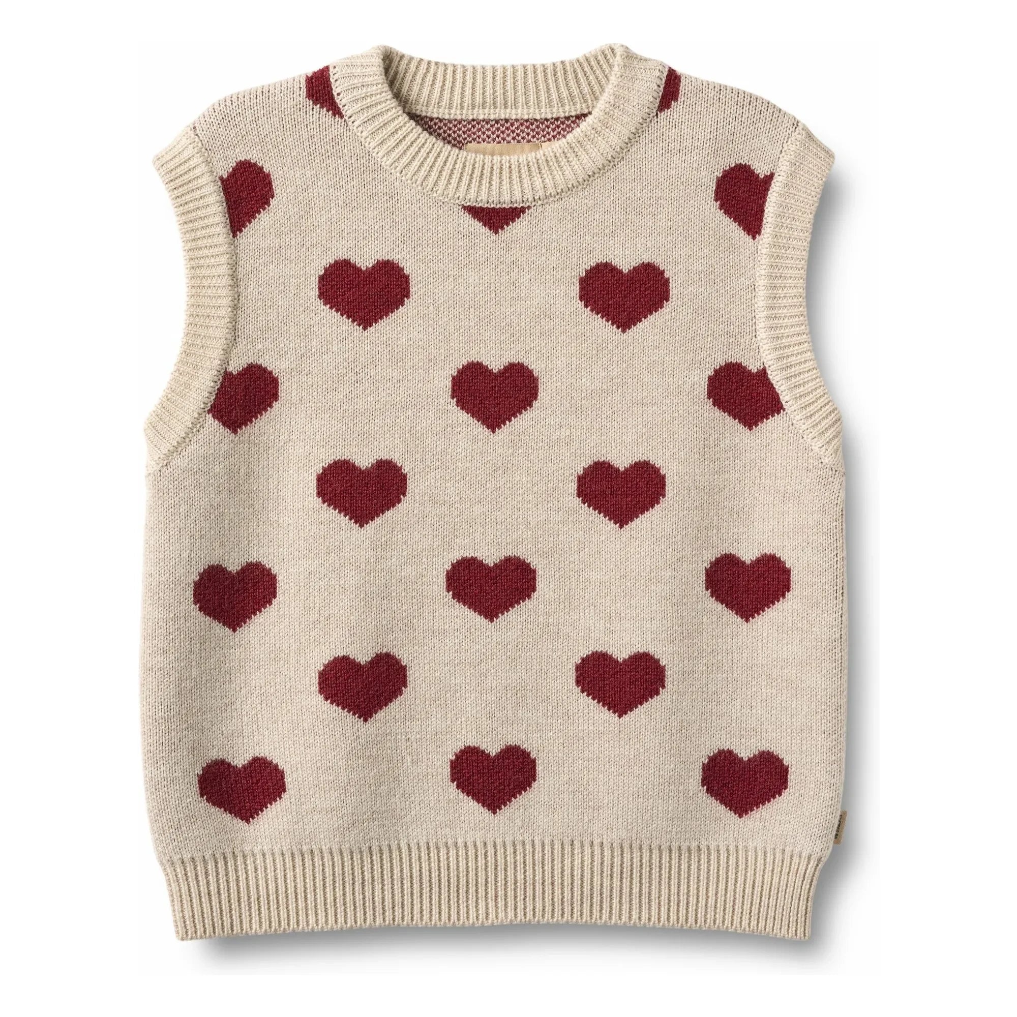 Wheat - Gaby Knitted Merino Wool Sweater | Beige