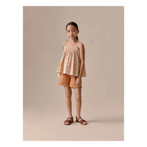 Bonpoint - Leslie Organic Cotton Shorts | Caramel
