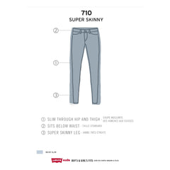 Levi's - 710 Süper Skinny Jean | Denim brut
