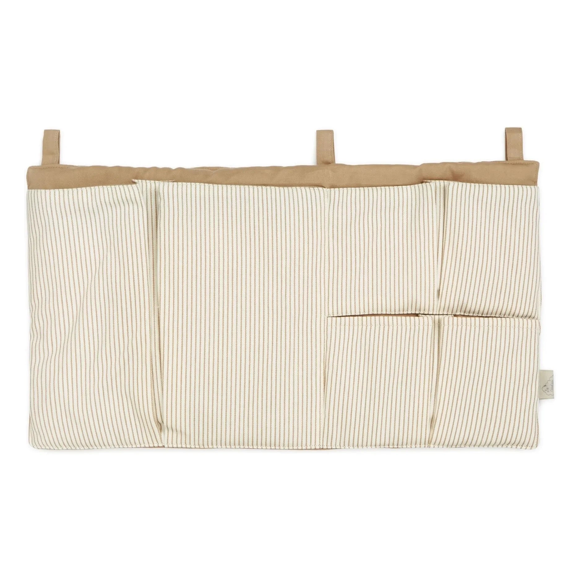 Cam Cam - Striped Baby Bed Pocket | Camel