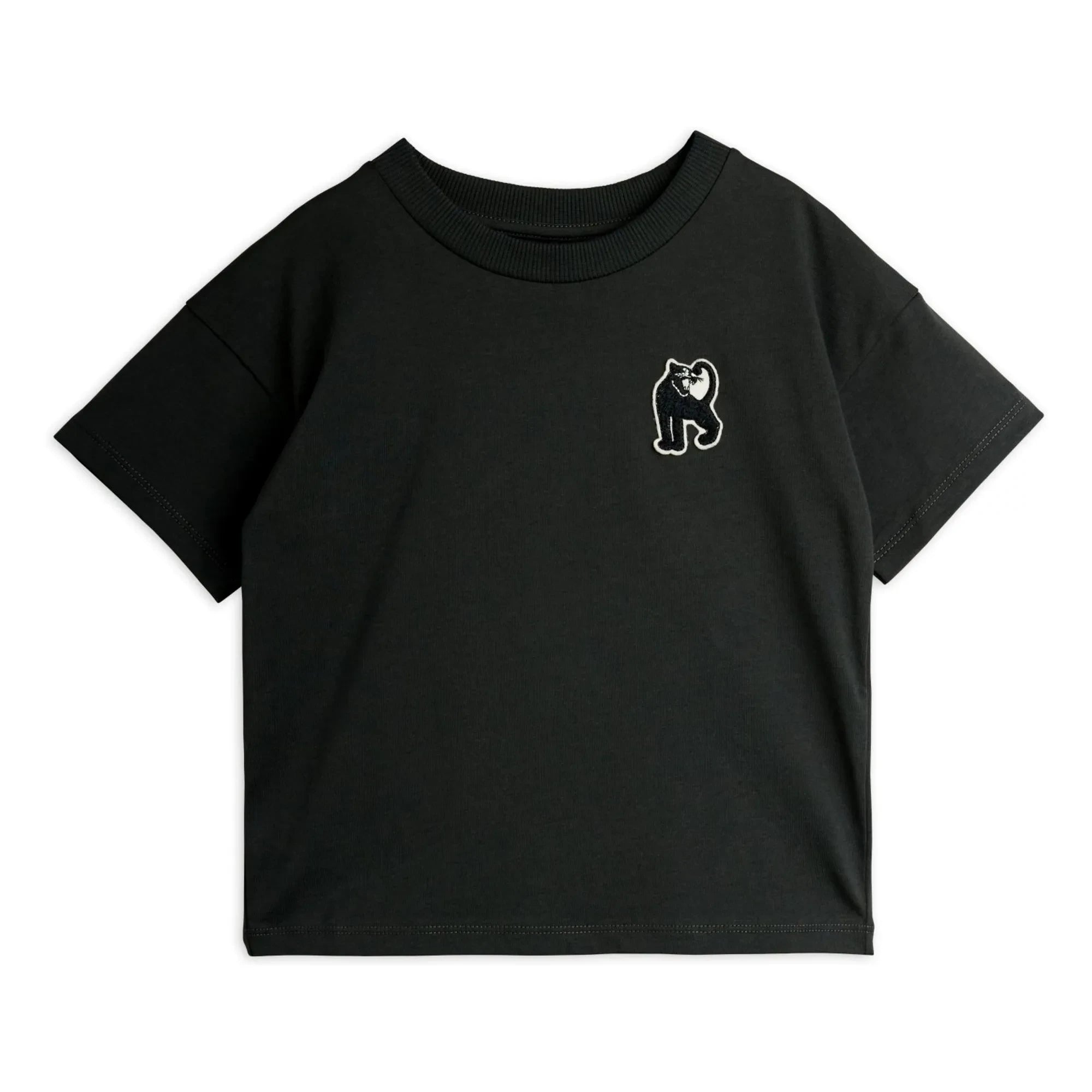 Mini Rodini - Panther organik pamuk T-shirt | Siyah