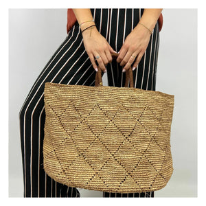 Camalya - Bururi Raphia Shopping Bag | Sand