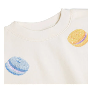 Molo - Sweat Marge Macarons Organik Pamuk | Beyaz