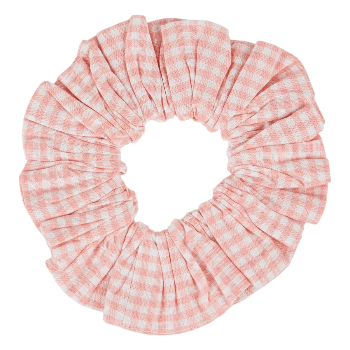 Emile et Ida - Vichy Hair Ties Organic Cotton | Pink
