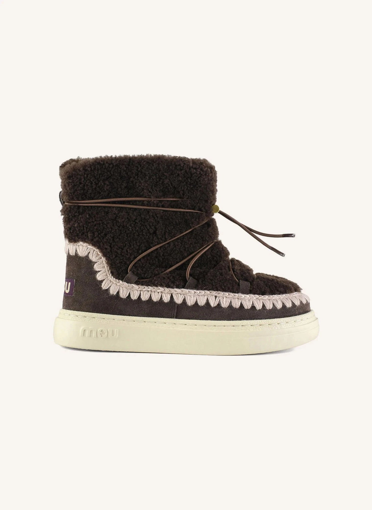 Mou - Eskimo Lace-up Boots | Brown