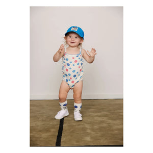 Mini Rodini - Set of 3 Organic Cotton Ping Pong Socks | Ecru