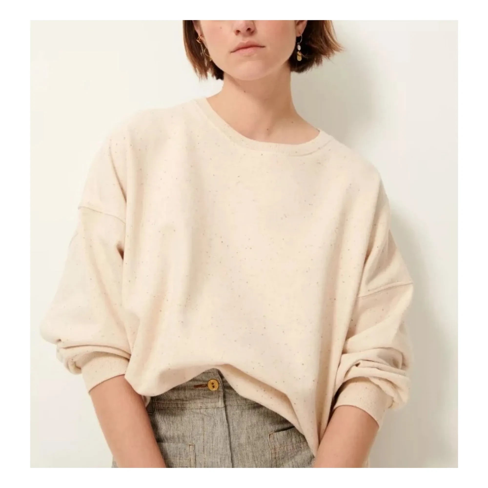 Sessùn - Oversized Chebbi Sweatshirt | Ecru