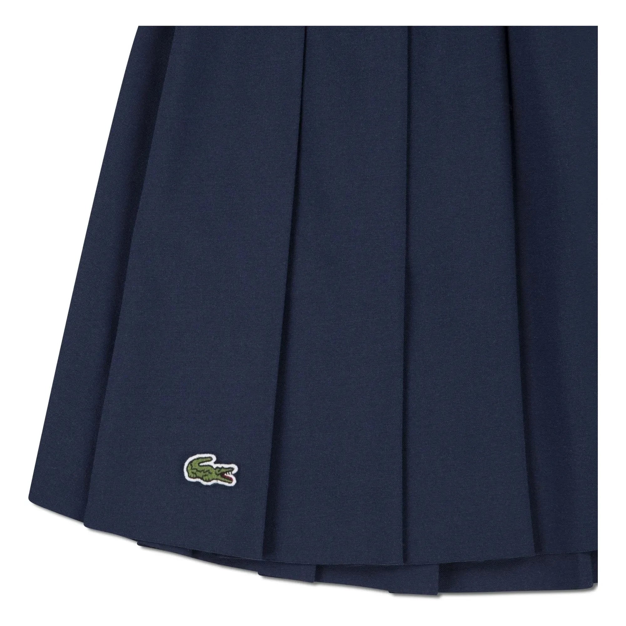 Lacoste - Recycled Fiber Pleated Skirt | Navy Blue